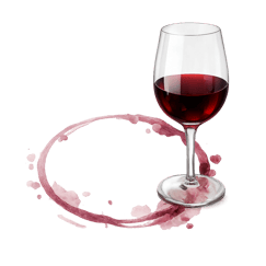 Wine Stain with Wine Glass-1